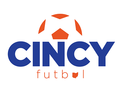 Cincy Futbol cincinnati clean graphic design illustration ohio simple soccer type
