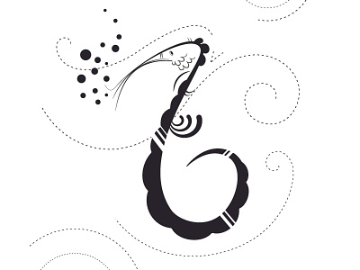 Drifthorse black bw drifthorse illustrator milo mizz mizzmeister poster progress seahorse underwater white