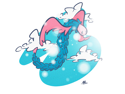 Cloudworld #2 cartoon cloud creatures digital fantasy illustration imagination world