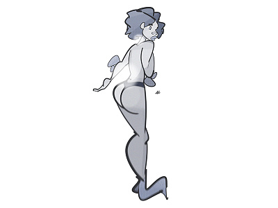 MerMay #31 art character digital fantasy girl gray illustration mermaid mermay pinup woman