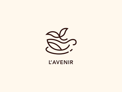 L'avenir Coffee branding coffee design flat graphic design logo vector