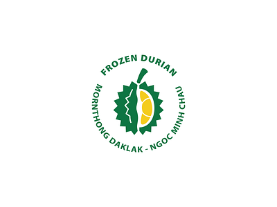 Frozen Durian - Mornthong DakLak - Ngoc Minh Chau branding design flat graphic design logo vector