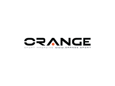 Orange Sport Magazine basketball branding design flat graphic design logo machette magazine sport typo vector