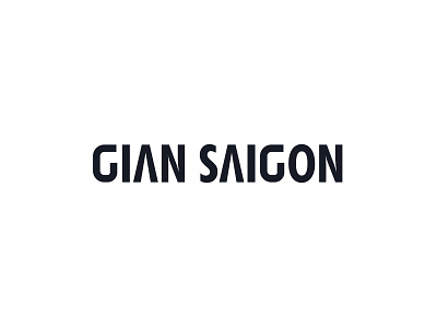 GIAN.SAIGON branding design flat graphic design logo typo vector