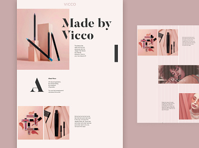 Concept for a fashion website design minimal ui web