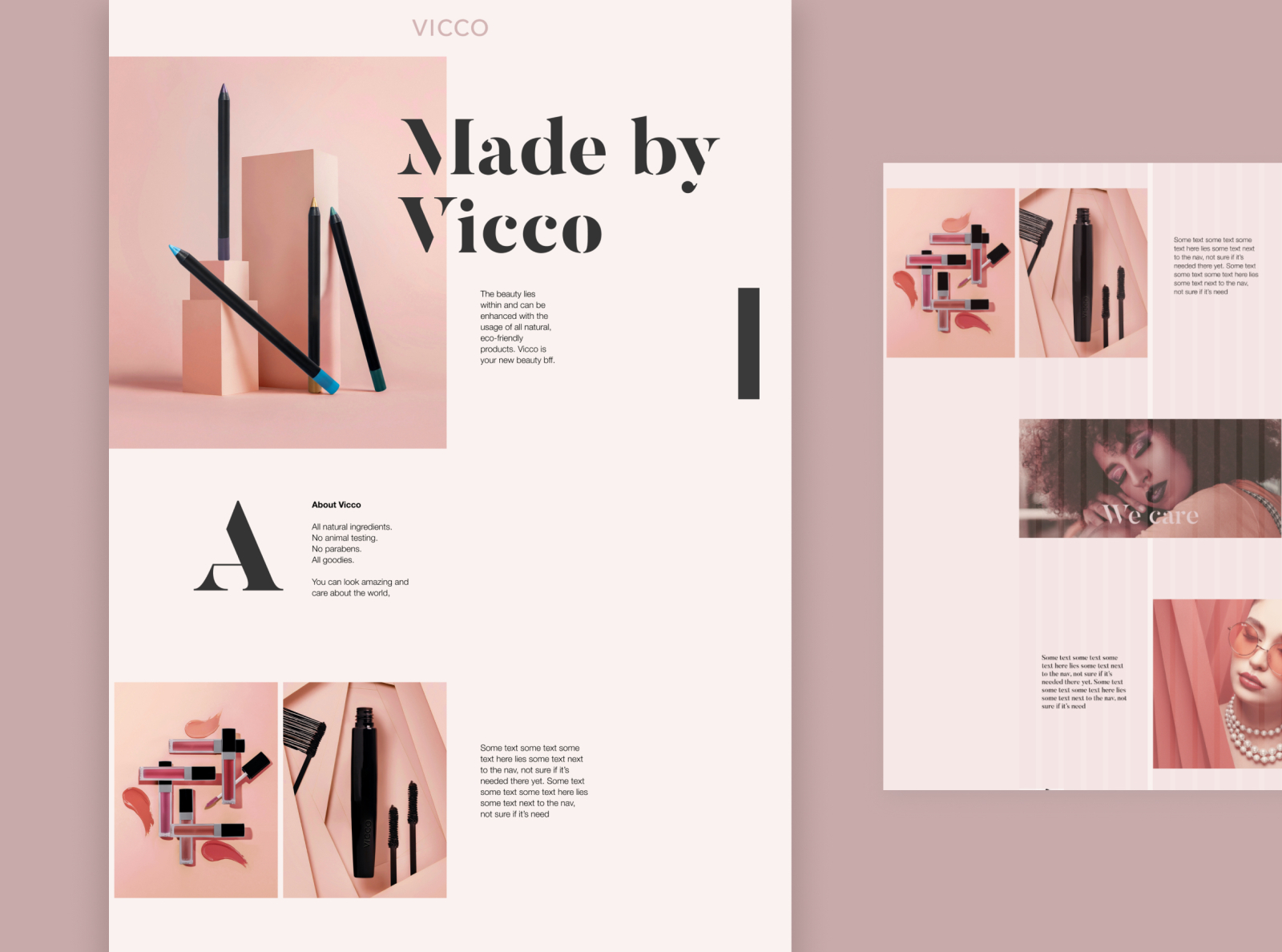 Concept for a fashion website by Vanda Bozic on Dribbble