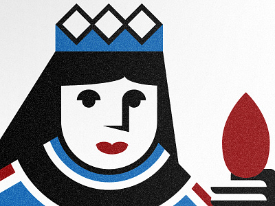 The Queen barbato rica branding illustration queen