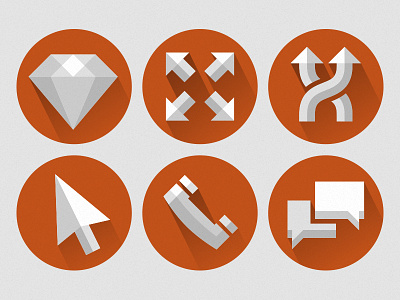 3D icon mini-set icons