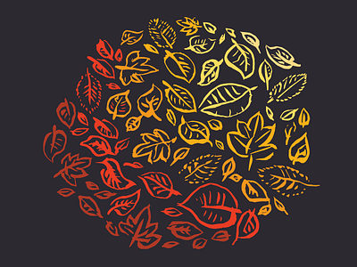 Autumn Leaves autumn illustration leaves palette