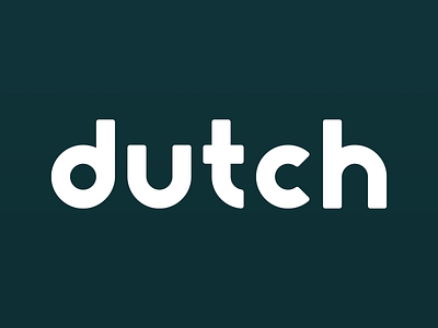 Dutch logo, unused draft branding identity logo text typography