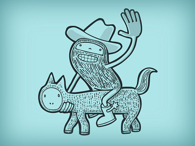 Wrong cowboy character design cowboy illustration