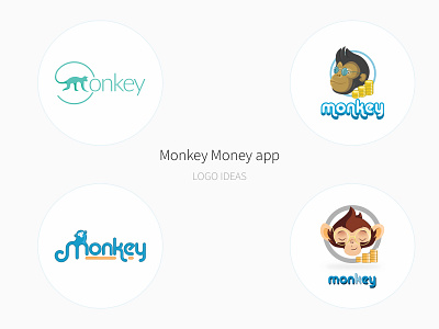 Monkey Money app - logo ideas android app app design app design icon ui web ios guide branding financial app gamification logo mobile app monkey logo monkey money app