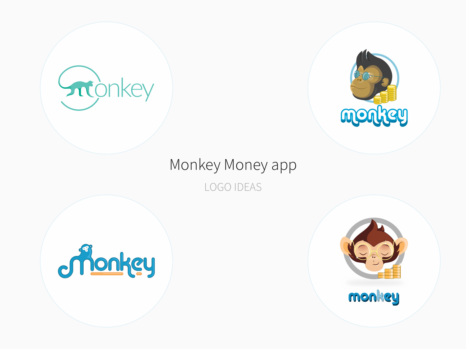 Monkey Money app logo ideas by Pepper Square on Dribbble