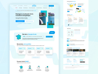 Homepage redesign bleu blue ecology ernergy home page homepage light ui ui design uidesign web design webdesign website