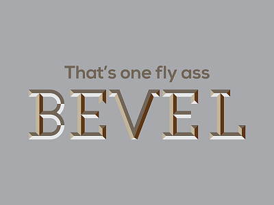 Bevel Love bevel lettering typography