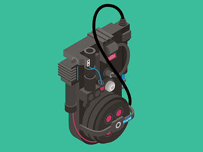 Who You Gonna Call? adobe ghostbusters illustration illustrator isometric vector