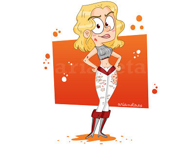 Barbarella brush cartoon cartoonist character design illustration