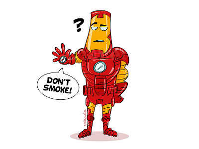 Iron Man. cartoon comic doodle fan art illustration iron man marvel