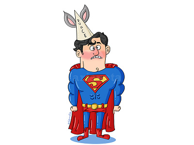 Superman cartoon comic dc comics doodle fan art superman