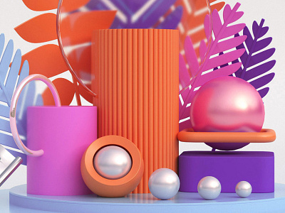 3d visualisation for Pearl design illustration render visualization