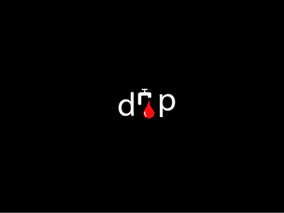 Drop design icon illustration logo typography vector