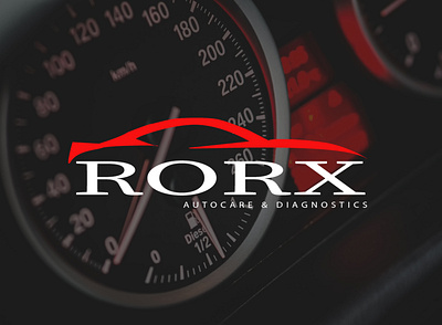 Rorx Autocare & Diagnostics - Logo Design branding design flat graphic design icon illustration logo minimal typography