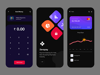 Zeropay - Mobile app app bank mobile ui ux