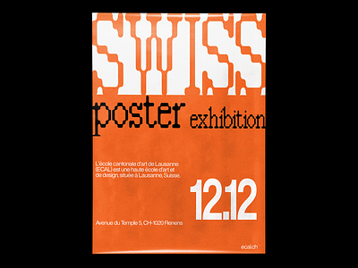 Swiss Exhibition poster series / 02 branding design graphic design illustration poster posterdesign typo typography