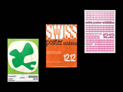 Swiss Exhibition poster series branding design graphic design illustration logo poster posterdesign typo typography