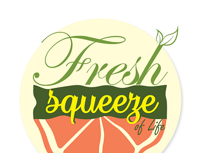 FRESH SQUEEZE OF LIFE label logo logodesign