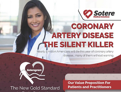 Coronary artery disease the silent killer flyer flyer design