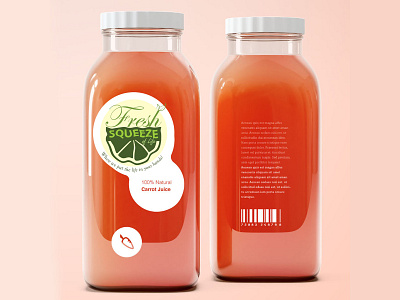 Fresh squeeze of life labeldesign