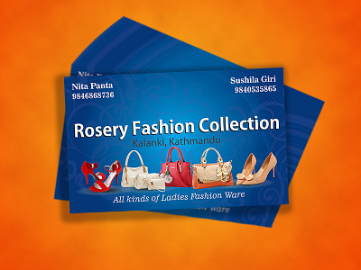Business card Rosery Fashion Collection business card card design