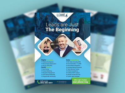 Leads are just the beginning Flyer flyer flyer design flyer template