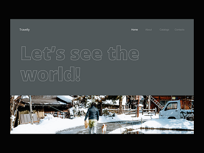 Travally web site design