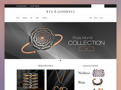 E-Commerce Site ecommerce flat flat design jewellery product website