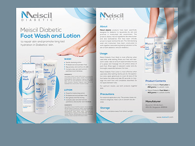 Skin Care Cosmetic Product Double Side Flyer Brochure Design