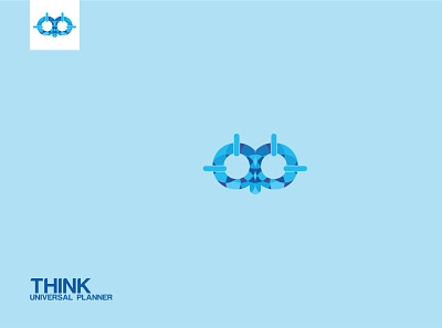 Think abstract logo branding design illustration logo vector