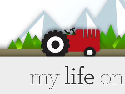 my life on the Farm illustration typography vector