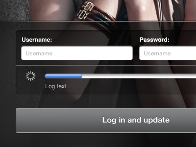 iPad Login Screen