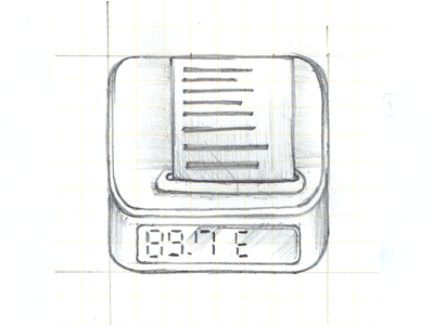Nuxie iOS Order Entry Icon sketch handmade illustration sketch
