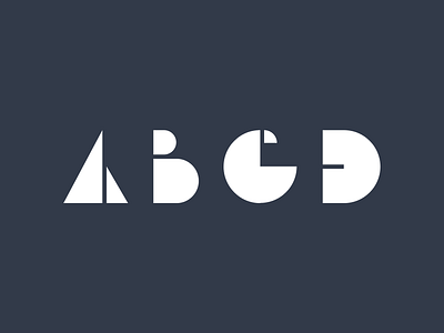 ABCD blue font letter letters type typeface typography white