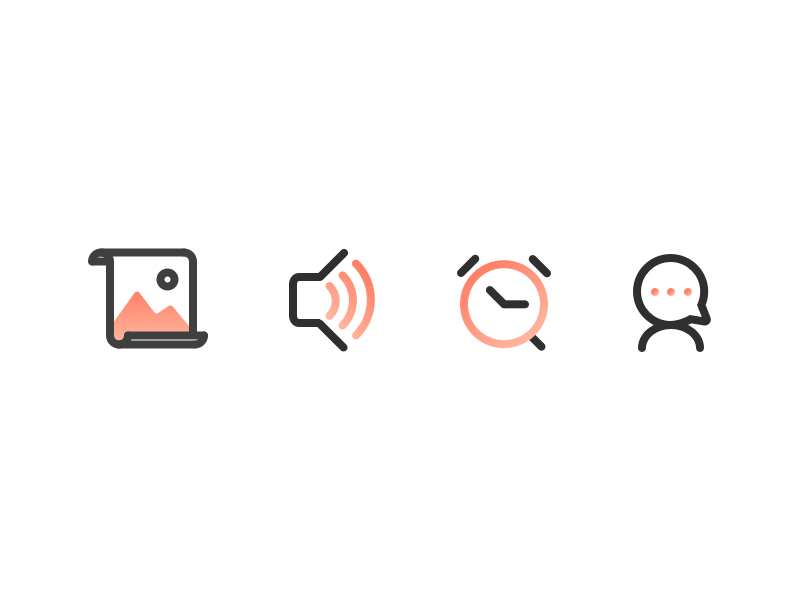 Combined Icons flat design simple iconography illustration flat icon set vector icon