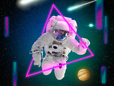 Open space art artwork astronaut design illustration photoshop space