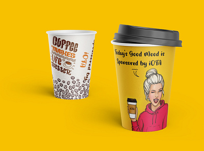 Creative paper Cup Designing. brand identity branding branding and identity branding design coffee cup paper art papercraft papercup