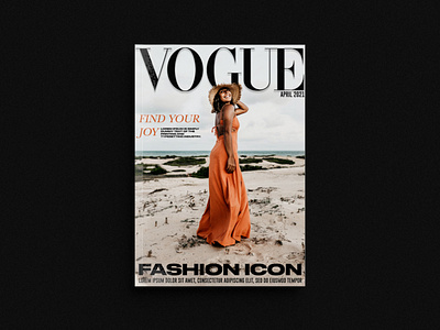 Vogue magazine cover page design. brand identity branding cover design creative design magazine magazine cover magazine cover design magazine design printing publishing vogue