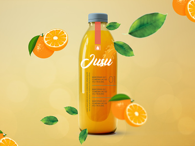 Creative Juice bottle design.