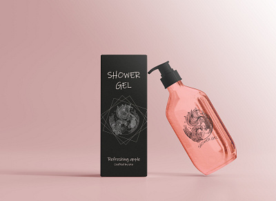 Every day is the perfect day to get a shower gel. #packageart art and illustration body wash branding creative art creative design design graphic design package art packaging shower gel shower gel packaging