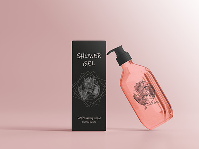 Every day is the perfect day to get a shower gel. #packageart art and illustration body wash branding creative art creative design design graphic design package art packaging shower gel shower gel packaging