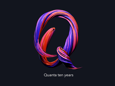 Quanta T-shirt logo design